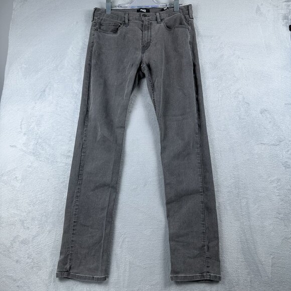PAIGE Other - Paige Slim Straight Leg Jeans Mens Size 34 Mid Rise Charcoal Wash Denim Black